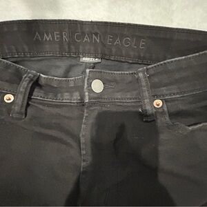 American Eagle Black High-Rise Skinny Jeans